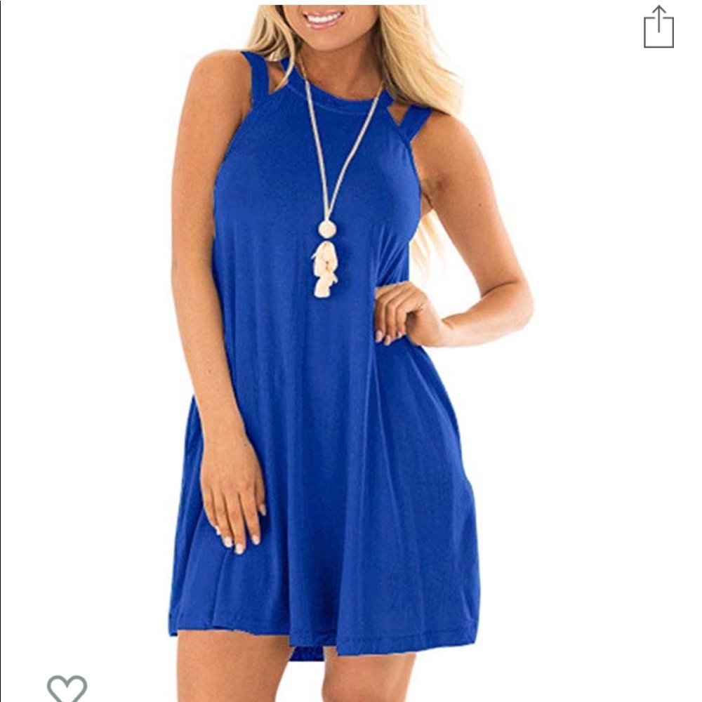 Casual sleeveless Swing Dress